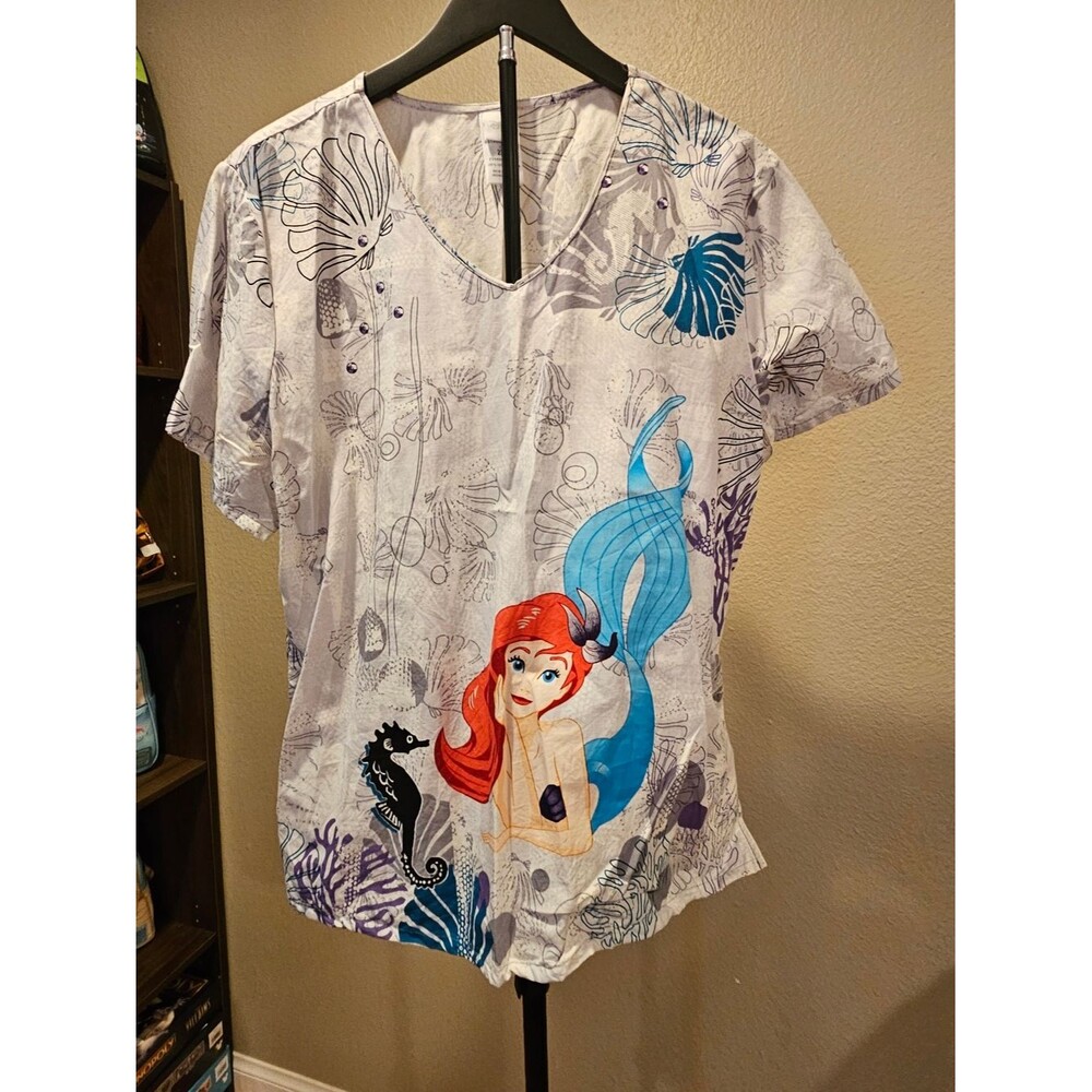 The Little Mermaid Ariel Scrub Top